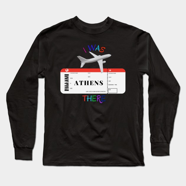 Take a piece of Athens with You. Long Sleeve T-Shirt by MariooshArt